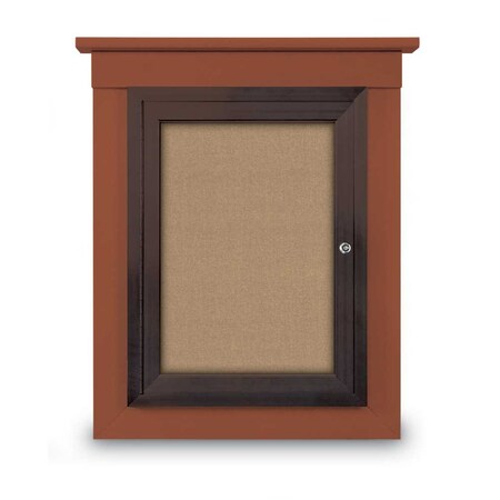 United Visual Products 72"x48" 3-Door Enclosed Letterboard, White Vinyl/Walnut UV2628O-WALNUT-WHITE